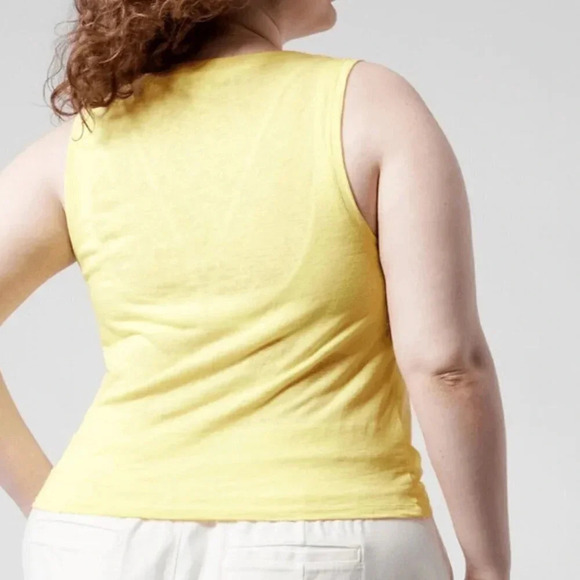 Athleta Women's Breezy Twist Tank yellow Size 3X - Picture 4 of 7